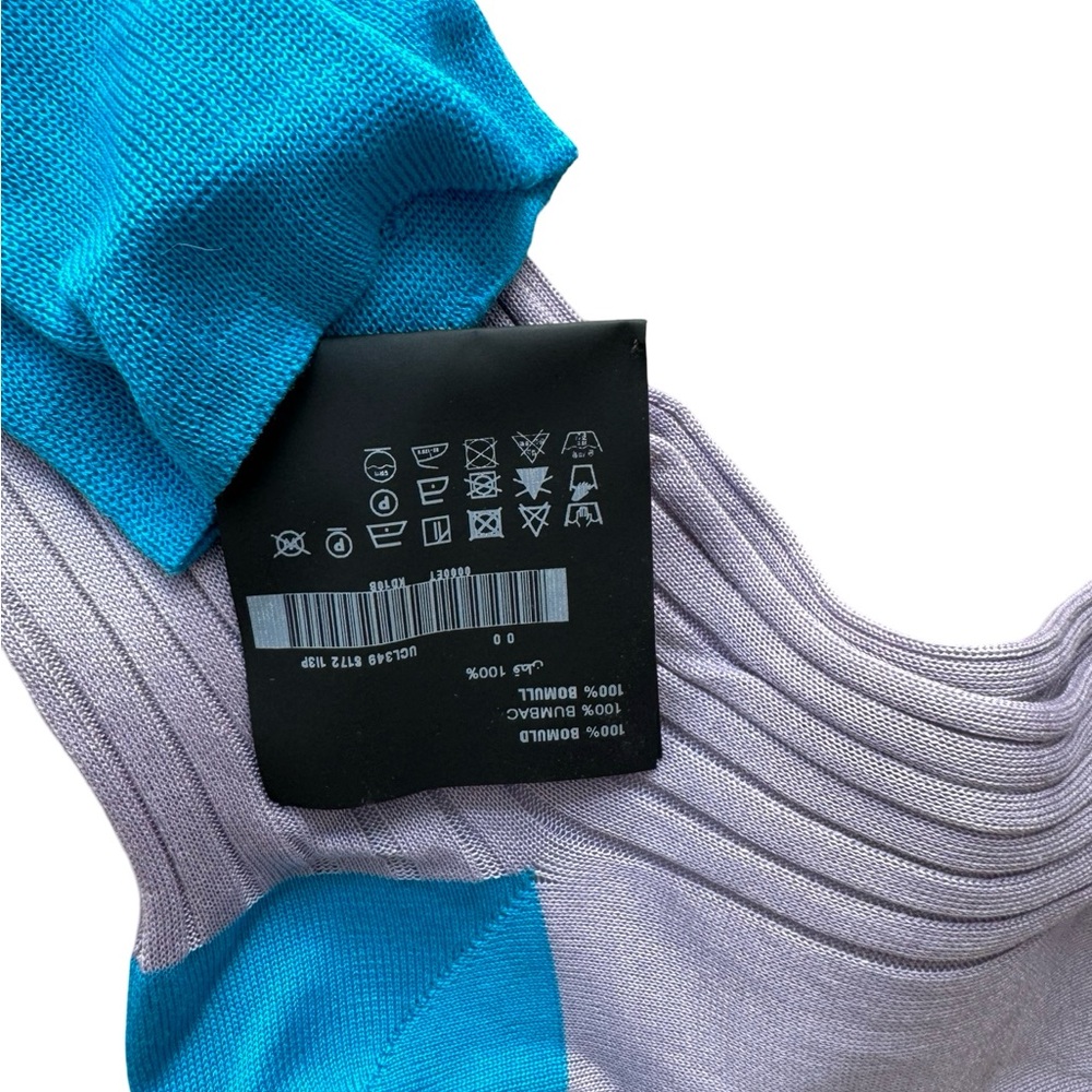 Set of 2 Superfine Cotton Prada Men’s Socks Size 12 - Picture 4 of 6